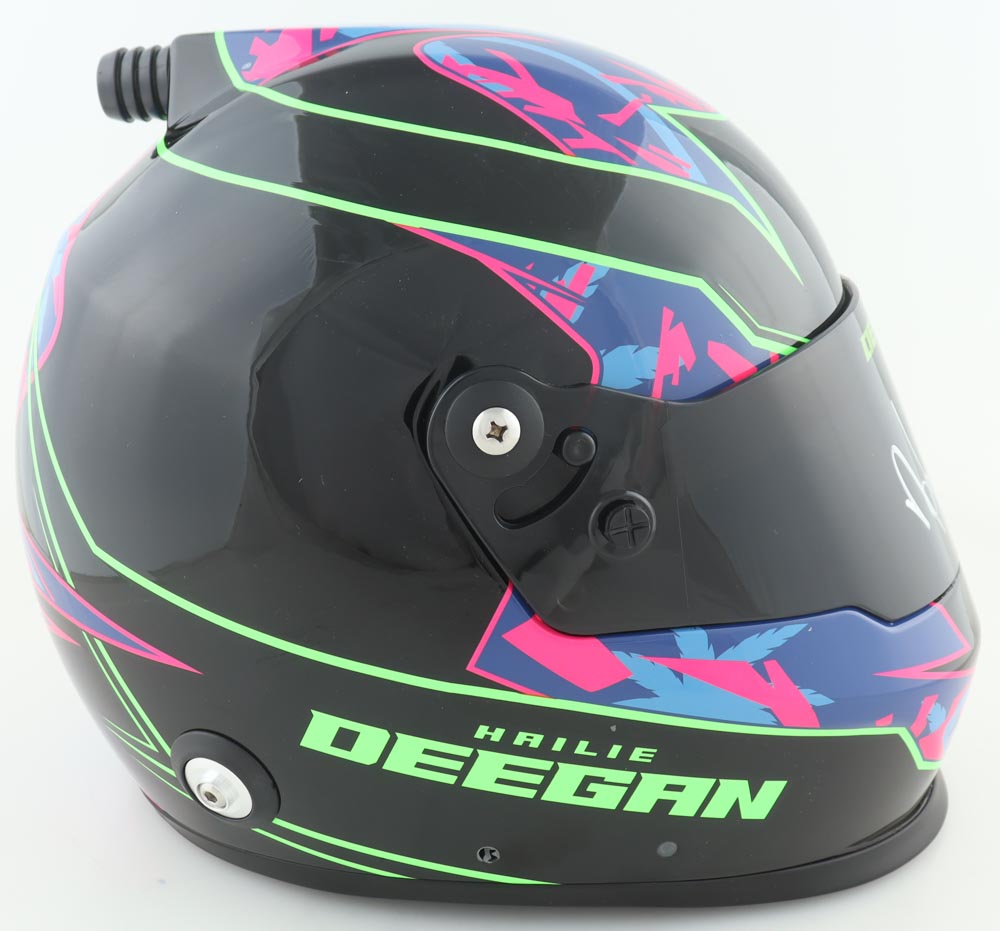 Hailie Deegan Signed NASCAR Full-Size Helmet (PA) at PristineAuction.com Hailie Deegan Signed NASCAR Full-Size Helmet (PA) at PristineAuction.com