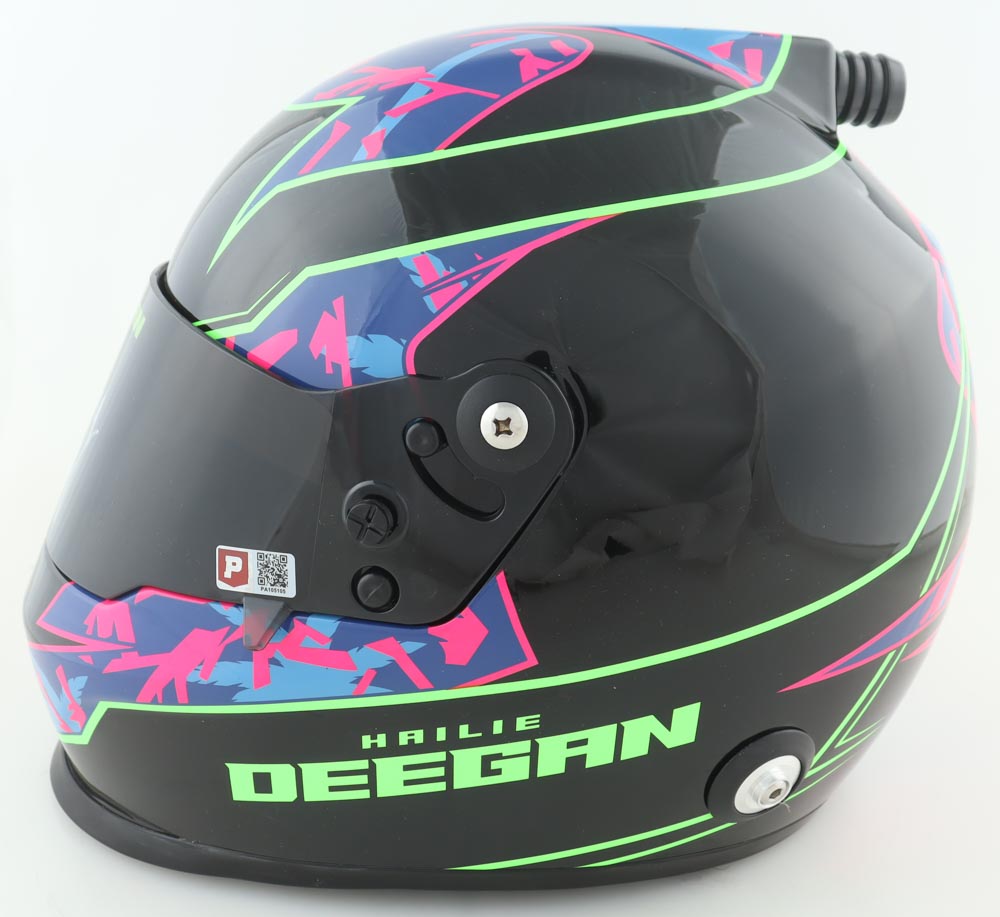 Hailie Deegan Signed NASCAR Full-Size Helmet (PA) at PristineAuction.com Hailie Deegan Signed NASCAR Full-Size Helmet (PA) at PristineAuction.com