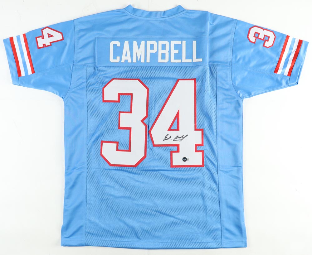 Earl Campbell Signed Jersey (Beckett) at PristineAuction.com Earl Campbell Signed Jersey (Beckett) at PristineAuction.com