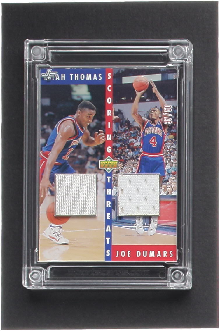 Isiah Thomas / Joe Dumars 2022-23 Jersey Fusion Combo Collection Game Used Dual Swatch #NNO #37/50 at PristineAuction.com Isiah Thomas / Joe Dumars 2022-23 Jersey Fusion Combo Collection Game Used Dual Swatch #NNO #37/50 at PristineAuction.com