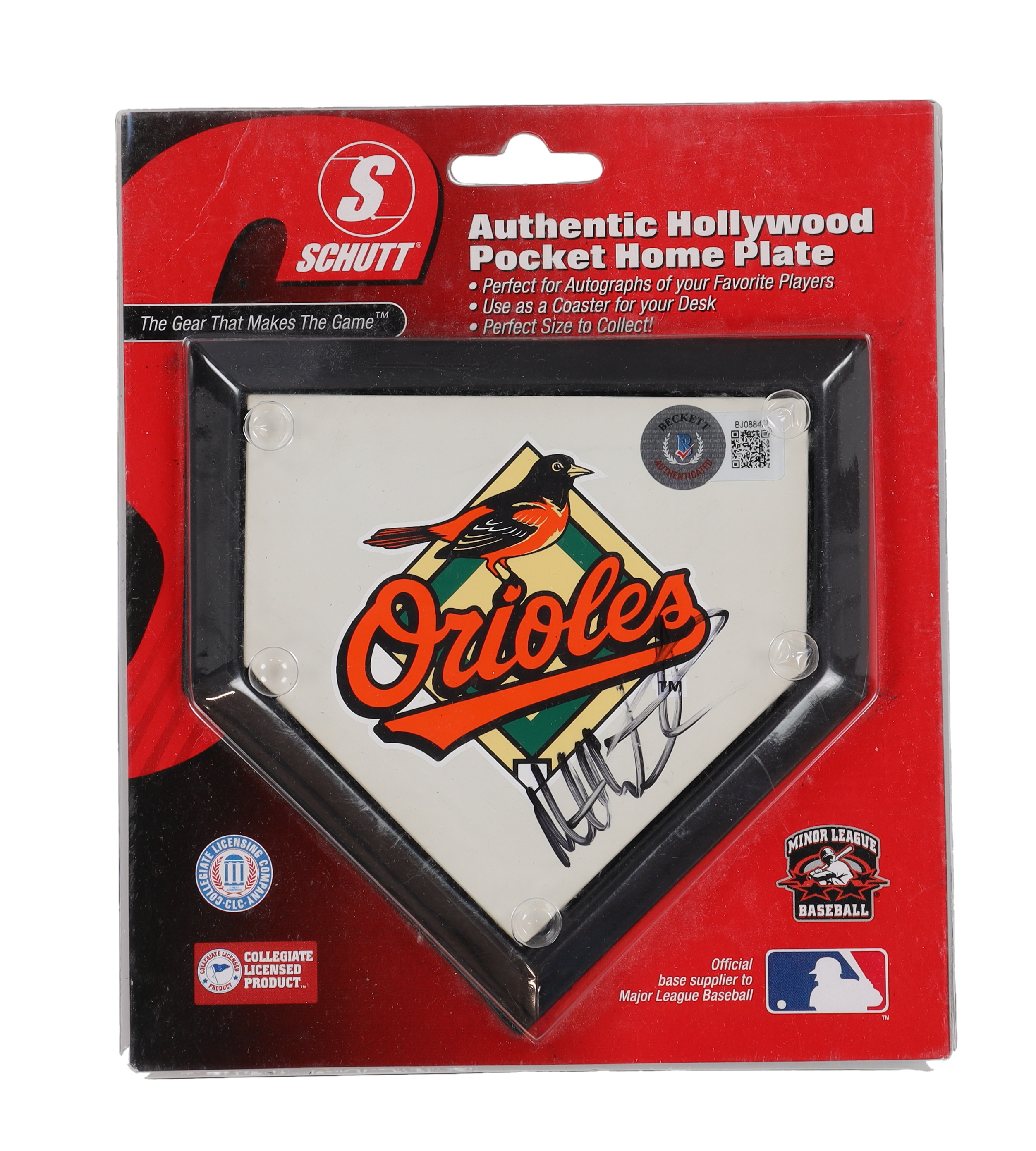 Matt Wieters Signed Orioles Logo Mini Home Plate (Beckett) at PristineAuction.com Matt Wieters Signed Orioles Logo Mini Home Plate (Beckett) at PristineAuction.com