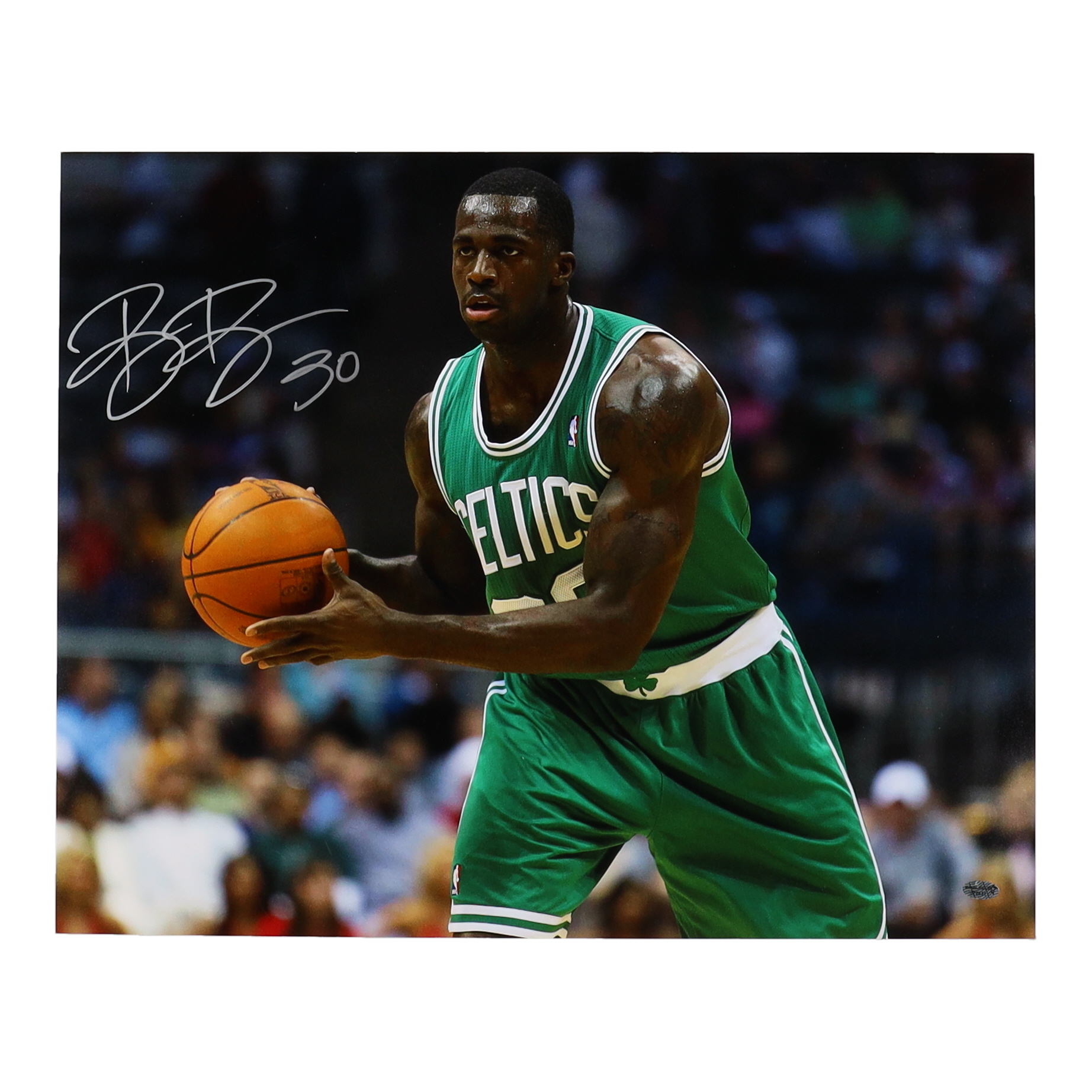 Brandon Bass Signed Celtics 16x20 Photo (New England Picture) at PristineAuction.com Brandon Bass Signed Celtics 16x20 Photo (New England Picture) at PristineAuction.com