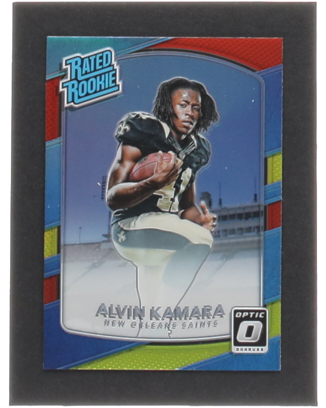 Alvin Kamara 2017 Donruss Optic Red and Yellow #199 RR RC at PristineAuction.com Alvin Kamara 2017 Donruss Optic Red and Yellow #199 RR RC at PristineAuction.com
