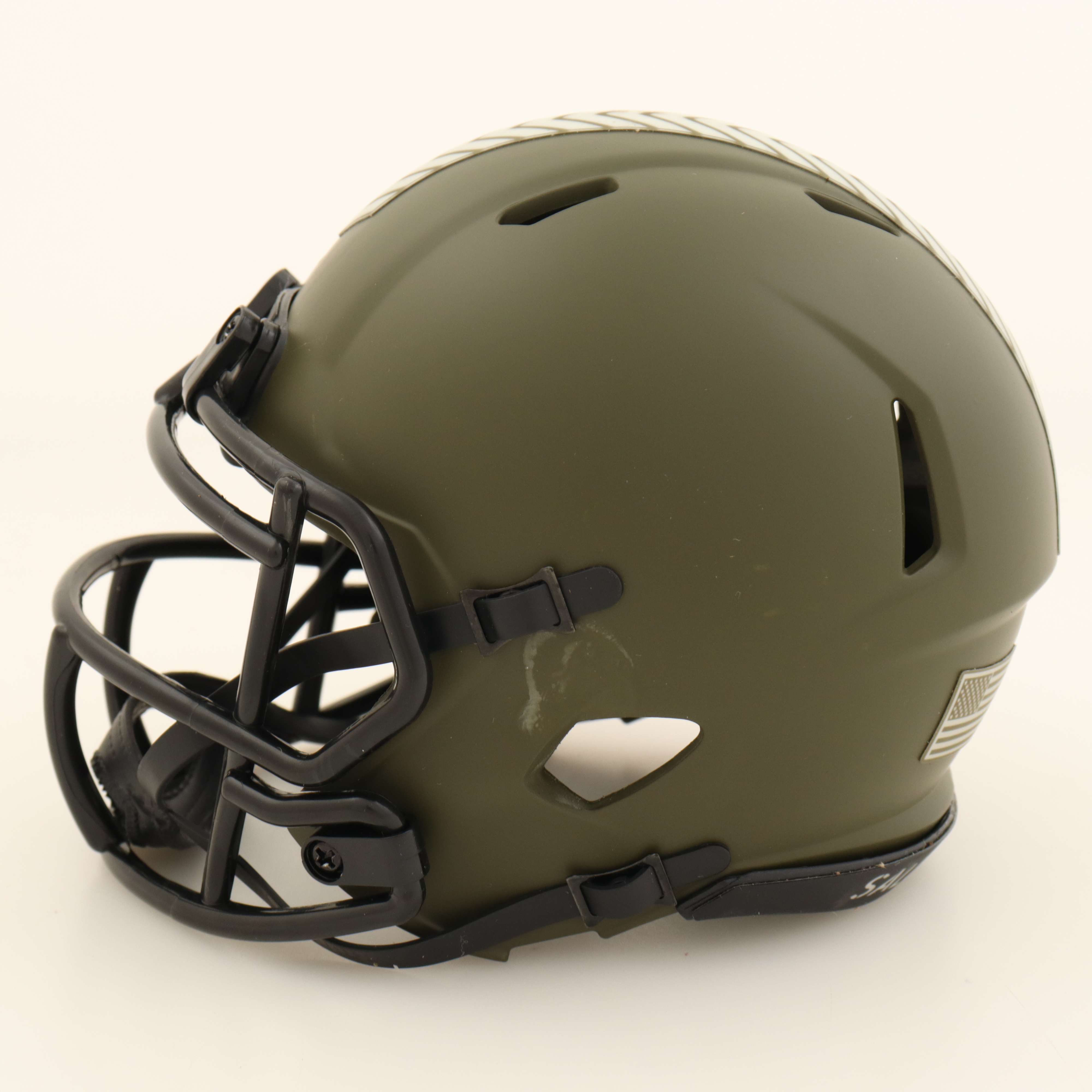 Joey Porter Jr.Signed Steelers Salute To Service Alternate Speed Mini Helmet (JSA) at PristineAuction.com Joey Porter Jr.Signed Steelers Salute To Service Alternate Speed Mini Helmet (JSA) at PristineAuction.com