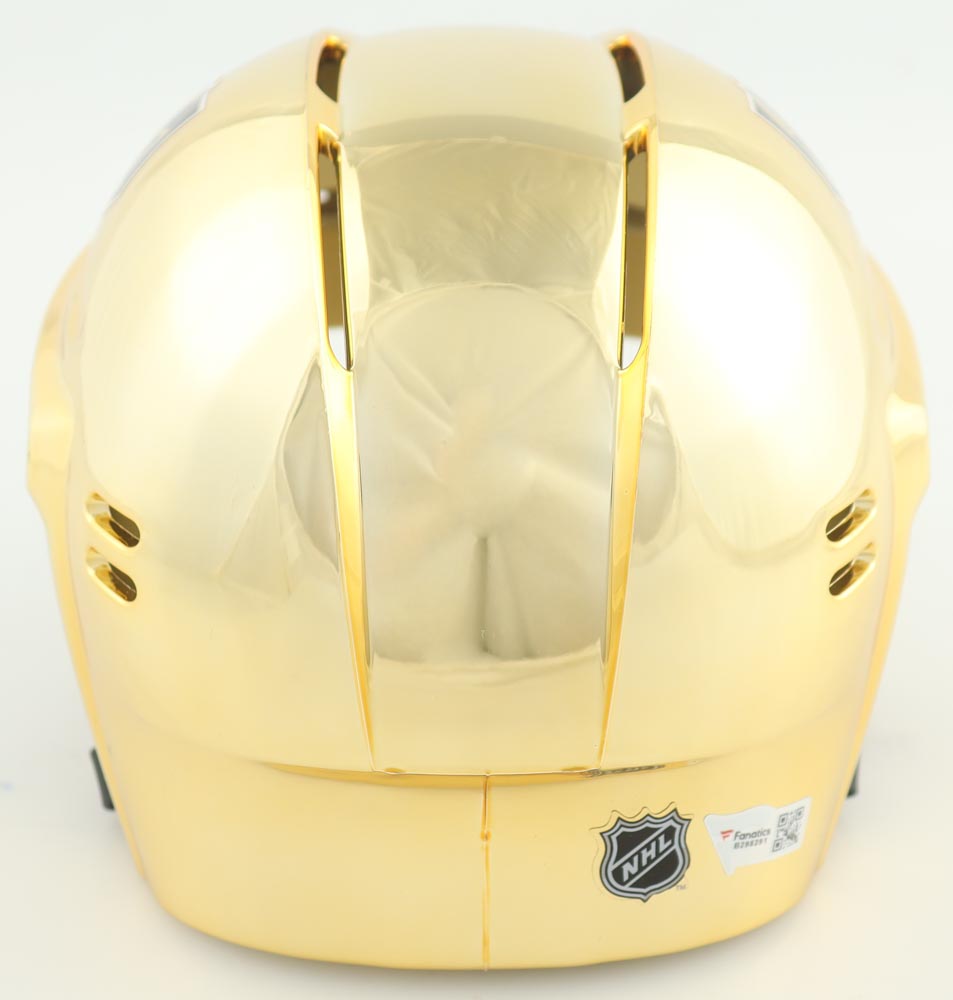 Jack Eichel Signed Golden Knights Chrome Mini Helmet (Fanatics) at PristineAuction.com Jack Eichel Signed Golden Knights Chrome Mini Helmet (Fanatics) at PristineAuction.com