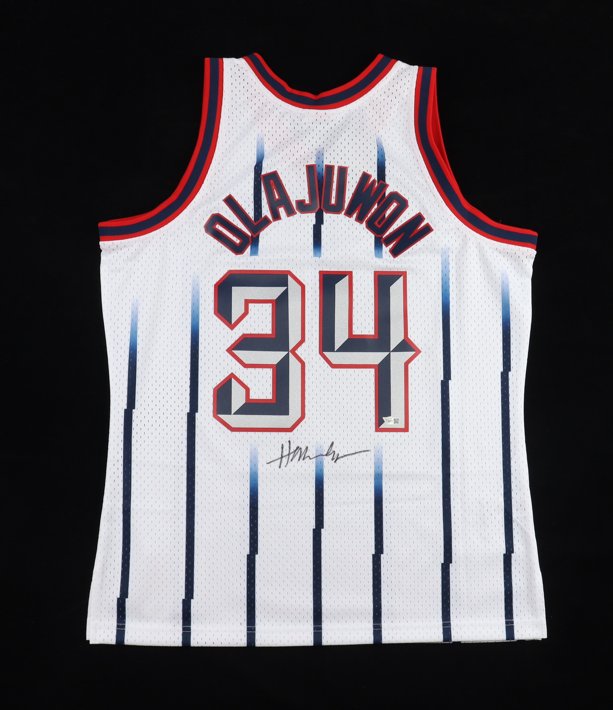 Hakeem Olajuwon Signed Rockets Jersey (Fanatics) at PristineAuction.com Hakeem Olajuwon Signed Rockets Jersey (Fanatics) at PristineAuction.com