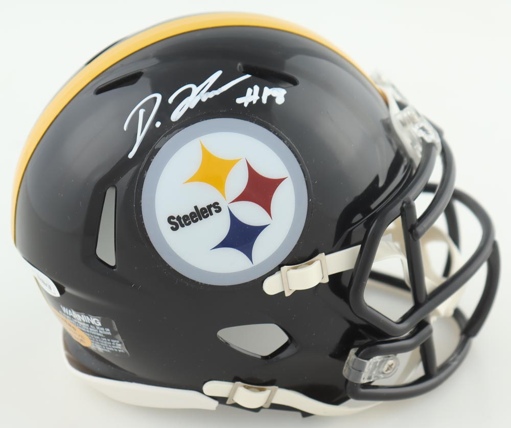 Diontae Johnson Signed Steelers Speed Mini Helmet (JSA & Johnson) at PristineAuction.com Diontae Johnson Signed Steelers Speed Mini Helmet (JSA & Johnson) at PristineAuction.com