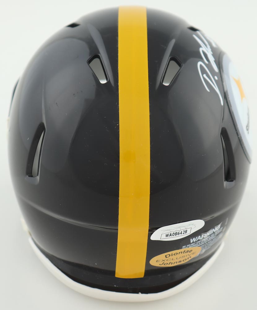Diontae Johnson Signed Steelers Speed Mini Helmet (JSA & Johnson) at PristineAuction.com Diontae Johnson Signed Steelers Speed Mini Helmet (JSA & Johnson) at PristineAuction.com