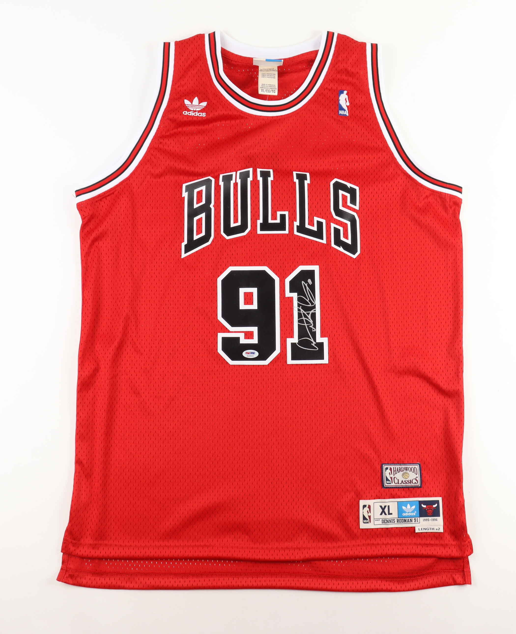 Dennis Rodman Signed Bulls Jersey (PSA) at PristineAuction.com Dennis Rodman Signed Bulls Jersey (PSA) at PristineAuction.com