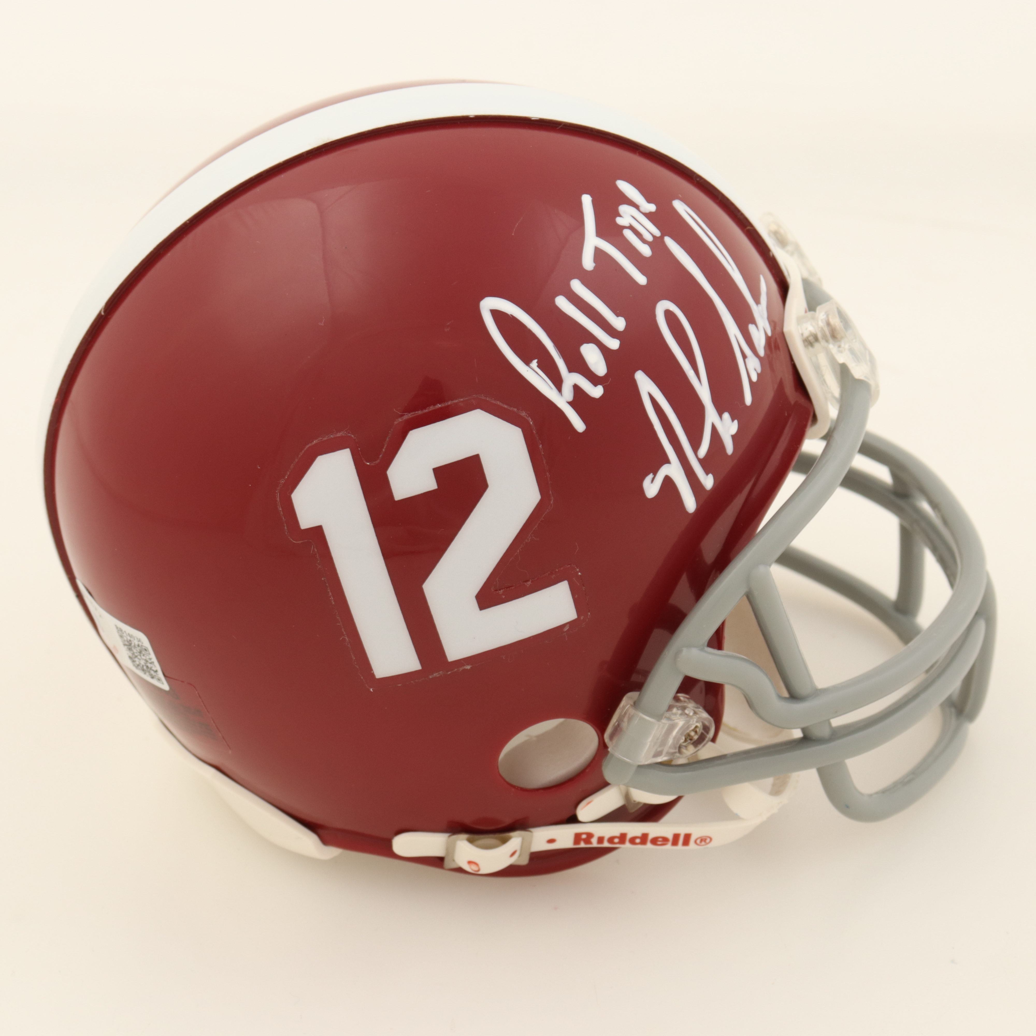 Nick Saban Signed Alabama Crimson Tide Mini Helmet Inscribed "Roll Tide" (Beckett) at PristineAuction.com Nick Saban Signed Alabama Crimson Tide Mini Helmet Inscribed "Roll Tide" (Beckett) at PristineAuction.com