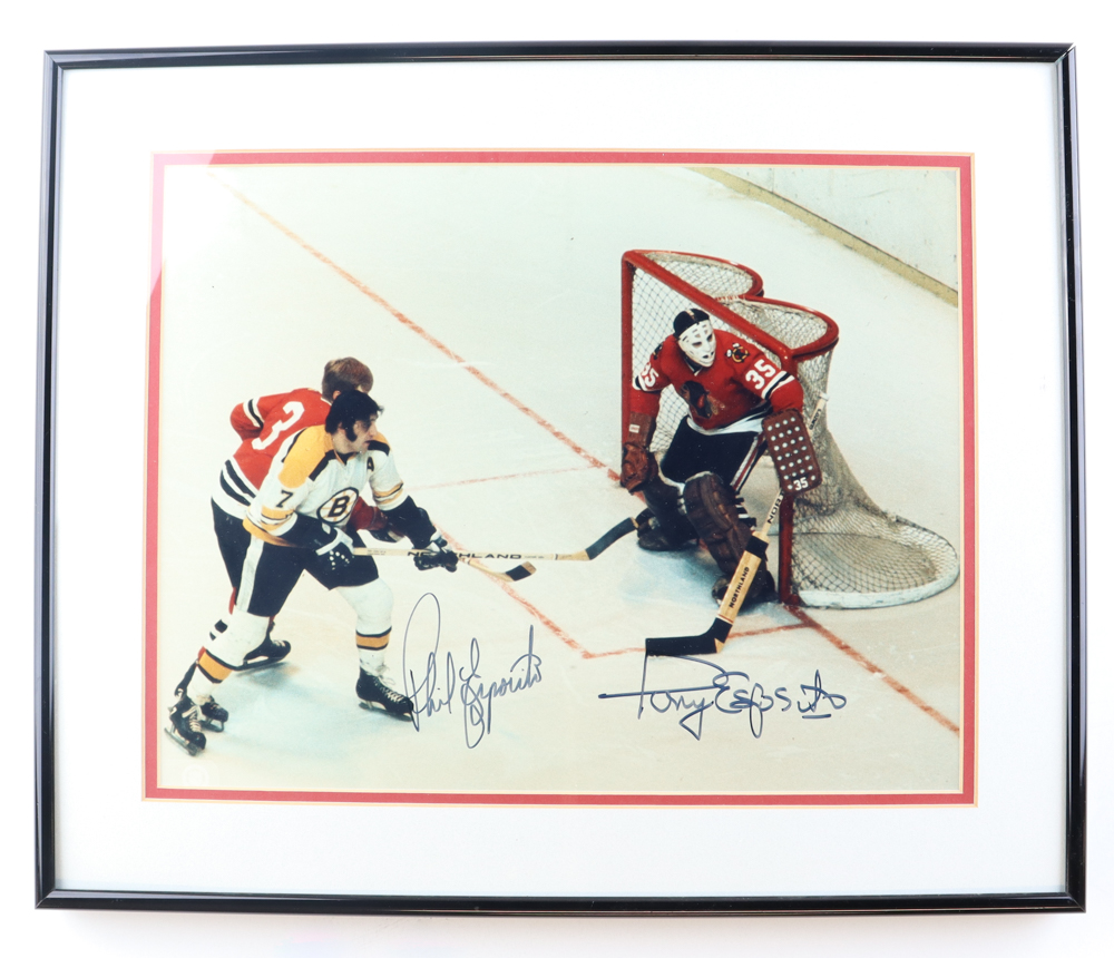 Phil Esposito Boston Bruins Engraved Framed Photo - Action Focus