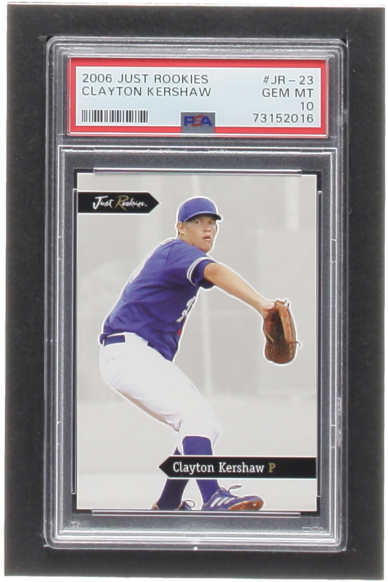 Clayton Kershaw 2006 Just Rookies #23 (PSA 10) at PristineAuction.com Clayton Kershaw 2006 Just Rookies #23 (PSA 10) at PristineAuction.com