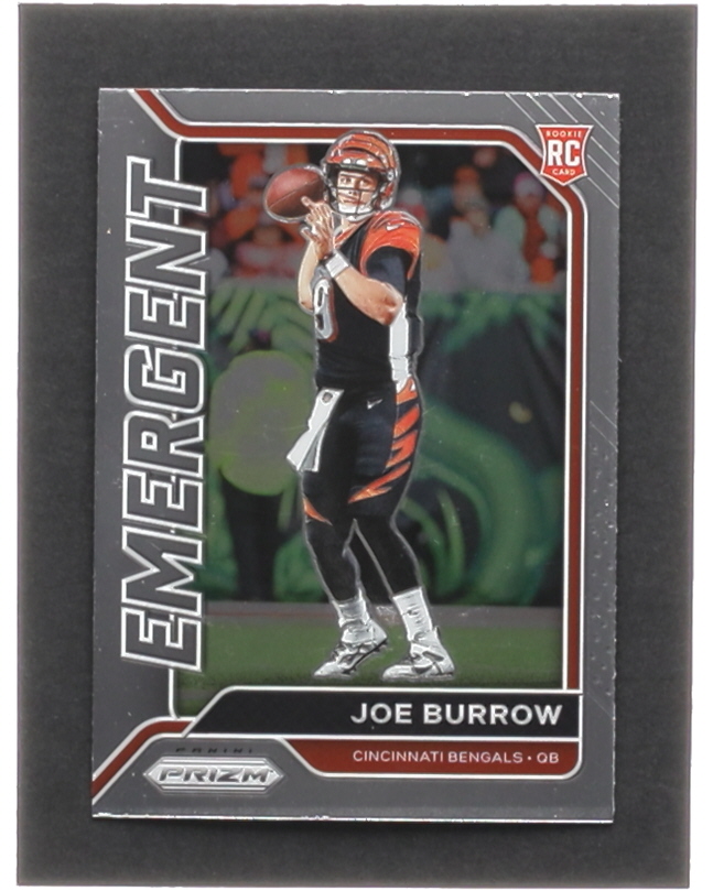 Joe Burrow 2020 Panini Prizm Emergent #1 RC at PristineAuction.com Joe Burrow 2020 Panini Prizm Emergent #1 RC at PristineAuction.com