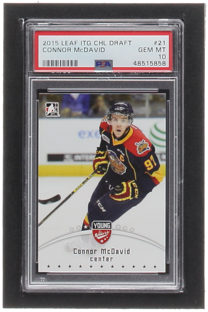Connor McDavid 2015 ITG CHL Draft 21 RC / Young Stars (PSA 10