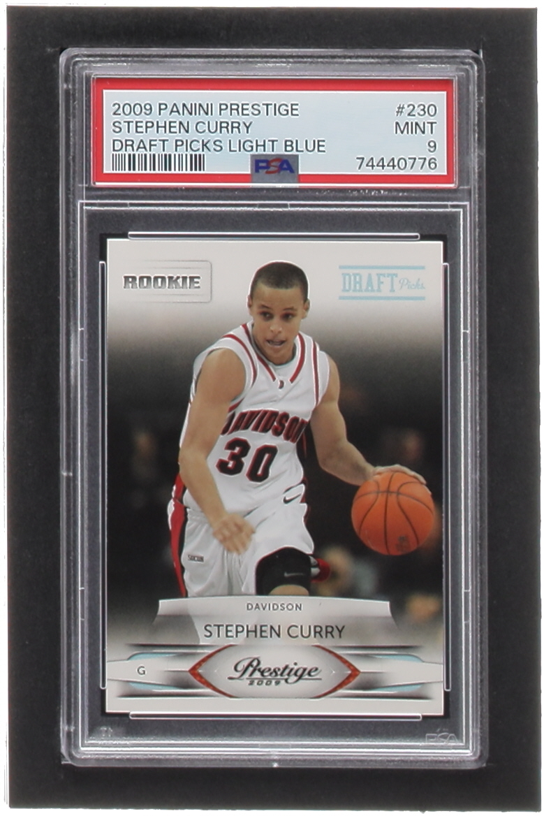 Stephen Curry 2009-10 Prestige Draft Picks Light Blue #230 RC #463/999 (PSA 9) at PristineAuction.com Stephen Curry 2009-10 Prestige Draft Picks Light Blue #230 RC #463/999 (PSA 9) at PristineAuction.com