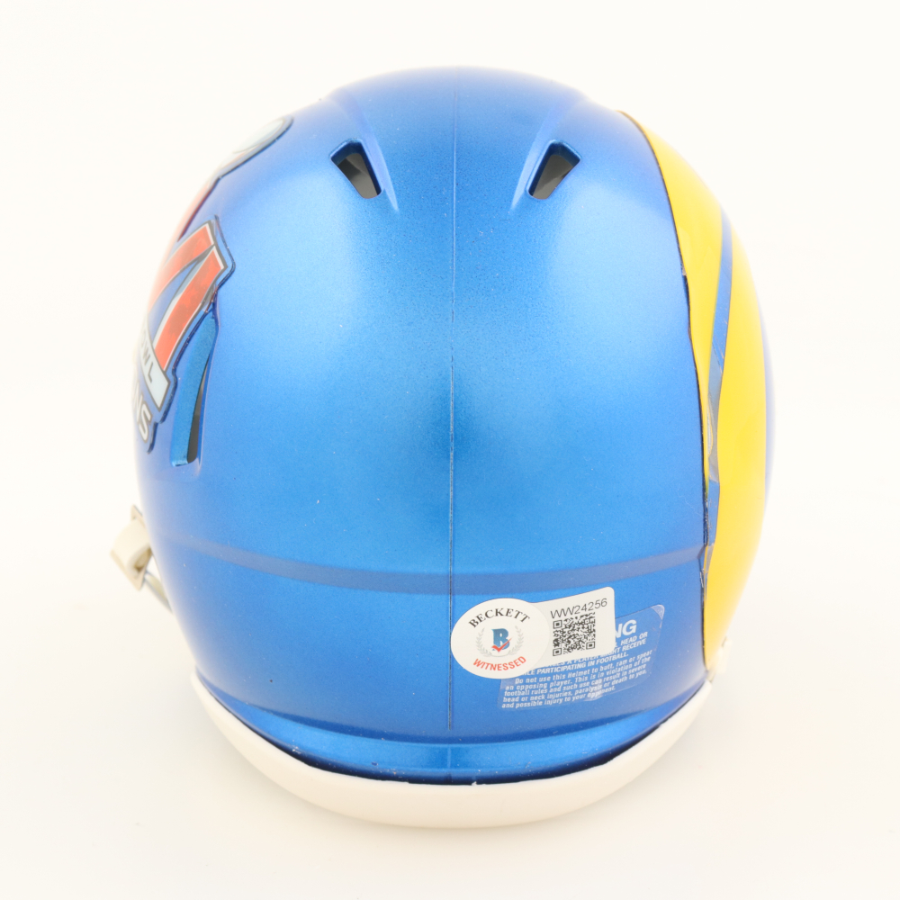 Van Jefferson Signed Rams Super Bowl LVI Logo Speed Mini Helmet (Beckett) Pristine Auction