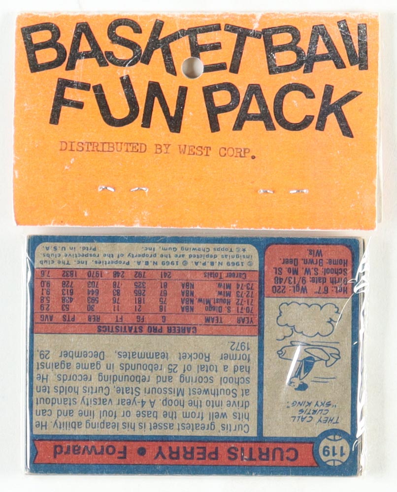 1974 Topps Basketball Card Fun Pack with (10) Cards at PristineAuction.com 1974 Topps Basketball Card Fun Pack with (10) Cards at PristineAuction.com