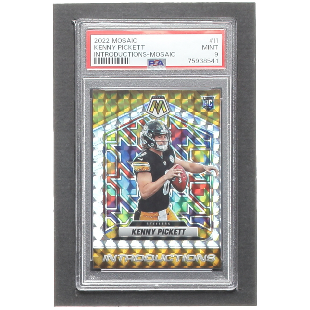 Kenny Pickett 2022 Panini Mosaic Introductions Mosaic 1 RC (PSA 9) Pristine Auction