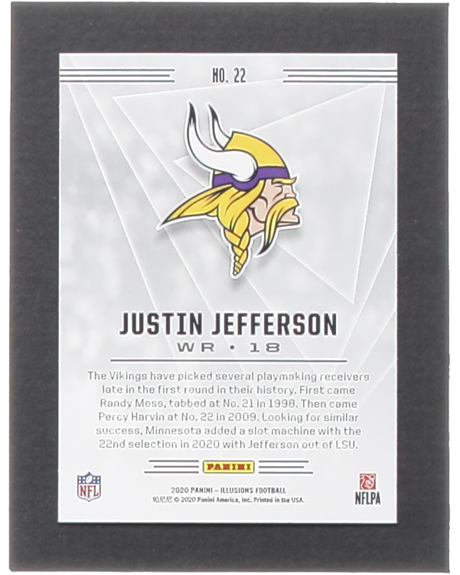 Justin Jefferson 2020 Panini Illusions #22 RC at PristineAuction.com Justin Jefferson 2020 Panini Illusions #22 RC at PristineAuction.com