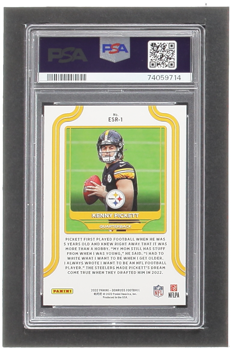 Kenny Pickett 2022 Donruss Optic The Elite Series Rookies #1 (PSA 10) at PristineAuction.com Kenny Pickett 2022 Donruss Optic The Elite Series Rookies #1 (PSA 10) at PristineAuction.com