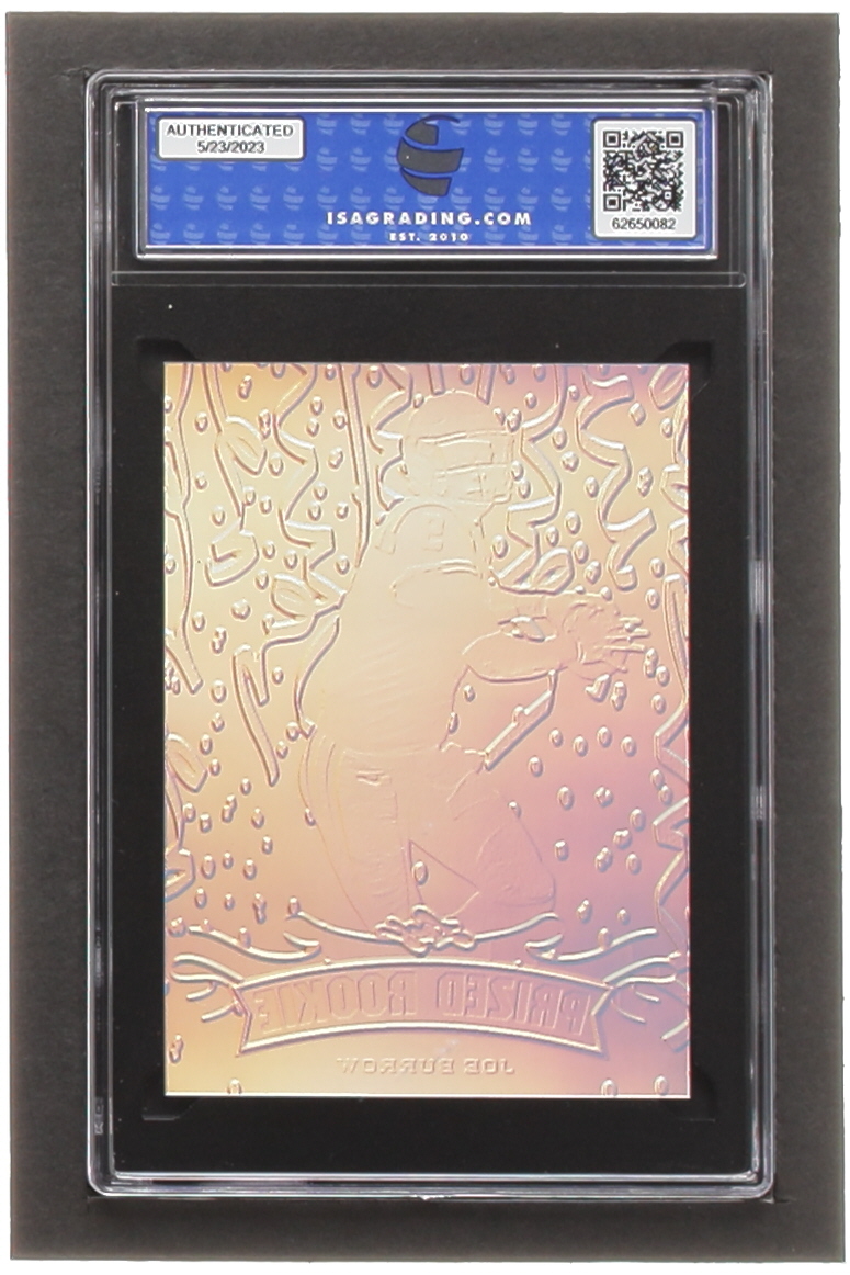 Joe Burrow 2020 Leaf Metal Special Release Prized Rookie Rainbow Silver Pre-Production #NNO #1/1 RC (ISA 10) at PristineAuction.com Joe Burrow 2020 Leaf Metal Special Release Prized Rookie Rainbow Silver Pre-Production #NNO #1/1 RC (ISA 10) at PristineAuction.com