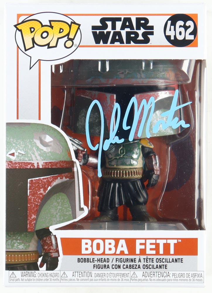 John Morton Signed "Star Wars" #462 Boba Fett Funko Pop! Bobble-Head Vinyl Figure (PA) at PristineAuction.com John Morton Signed "Star Wars" #462 Boba Fett Funko Pop! Bobble-Head Vinyl Figure (PA) at PristineAuction.com