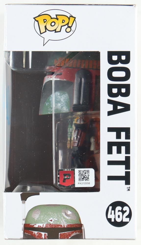 John Morton Signed "Star Wars" #462 Boba Fett Funko Pop! Bobble-Head Vinyl Figure (PA) at PristineAuction.com John Morton Signed "Star Wars" #462 Boba Fett Funko Pop! Bobble-Head Vinyl Figure (PA) at PristineAuction.com