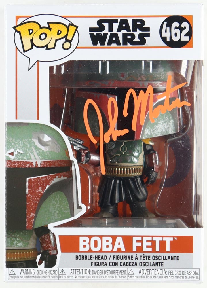 John Morton Signed "Star Wars" #462 Boba Fett Funko Pop! Bobble-Head Vinyl Figure (PA) at PristineAuction.com John Morton Signed "Star Wars" #462 Boba Fett Funko Pop! Bobble-Head Vinyl Figure (PA) at PristineAuction.com