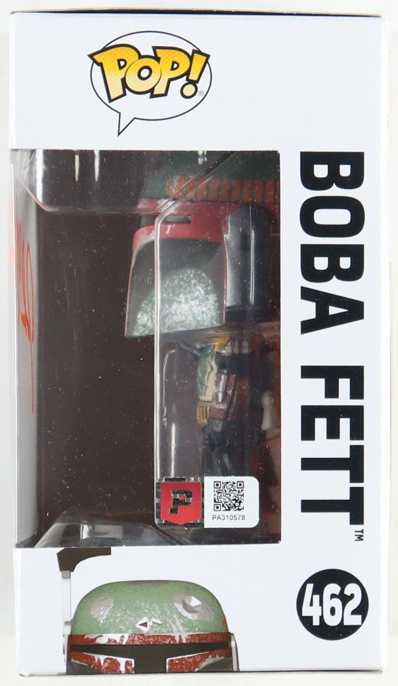 John Morton Signed "Star Wars" #462 Boba Fett Funko Pop! Bobble-Head Vinyl Figure (PA) at PristineAuction.com John Morton Signed "Star Wars" #462 Boba Fett Funko Pop! Bobble-Head Vinyl Figure (PA) at PristineAuction.com