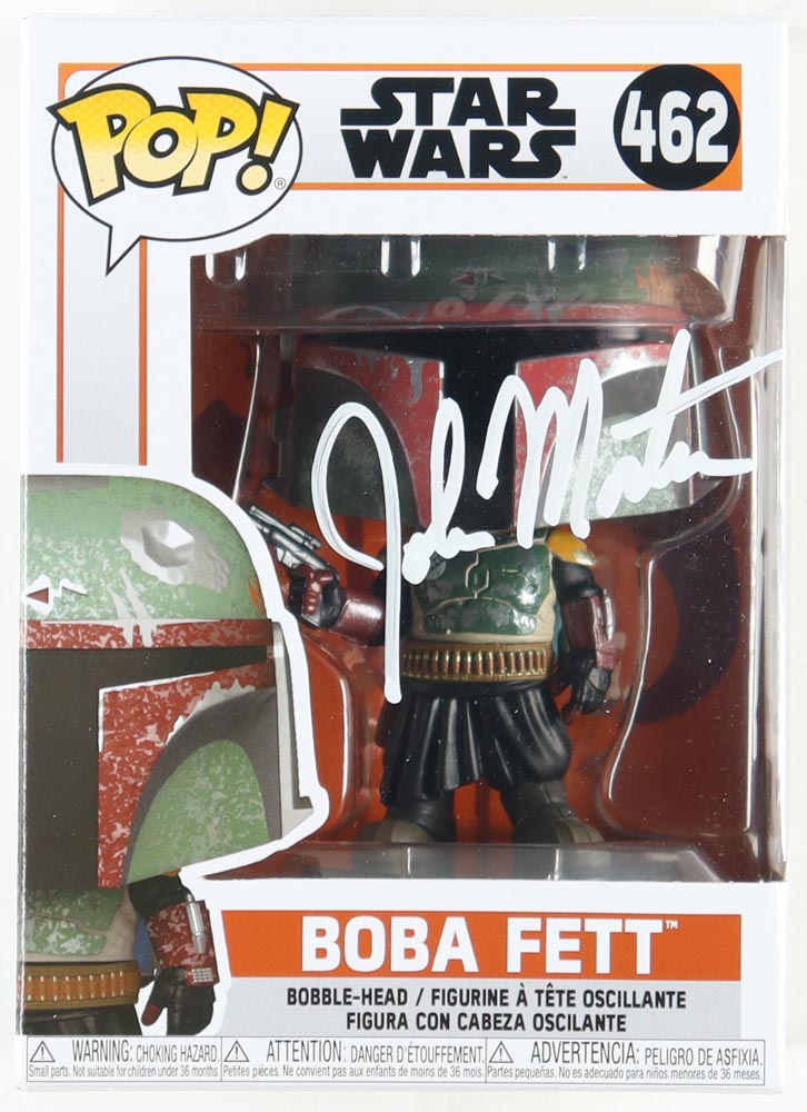 John Morton Signed "Star Wars" #462 Boba Fett Funko Pop! Bobble-Head Vinyl Figure (PA) at PristineAuction.com John Morton Signed "Star Wars" #462 Boba Fett Funko Pop! Bobble-Head Vinyl Figure (PA) at PristineAuction.com