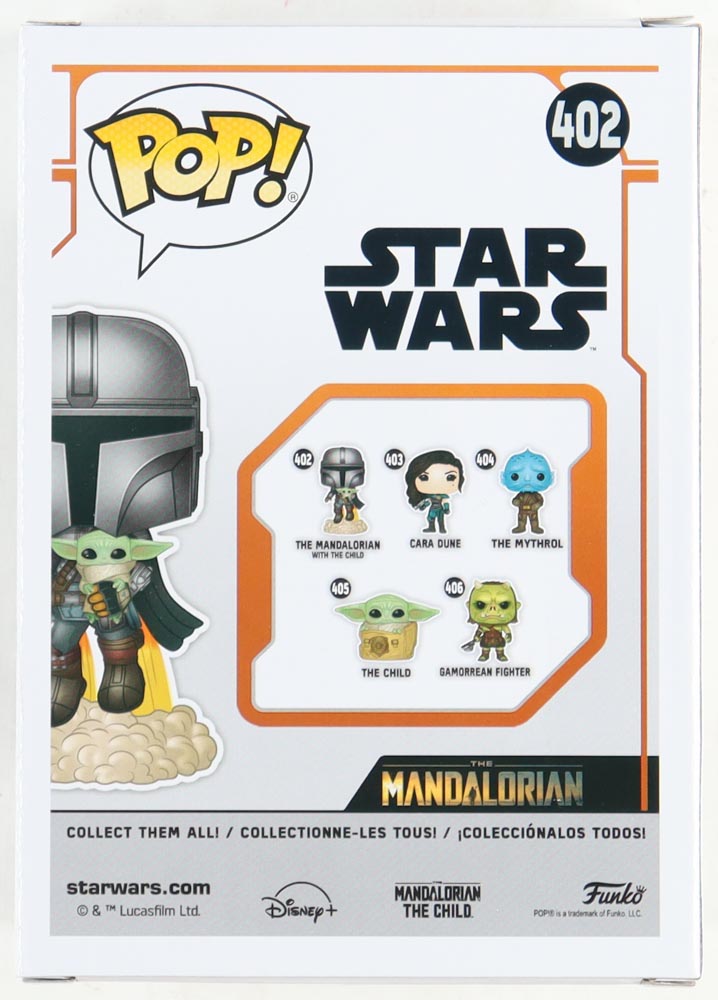 John Morton Signed "Star Wars" #402 The Mandalorian with The Child Funko Pop! Bobble-Head Vinyl Figure (PA) at PristineAuction.com John Morton Signed "Star Wars" #402 The Mandalorian with The Child Funko Pop! Bobble-Head Vinyl Figure (PA) at PristineAuction.com