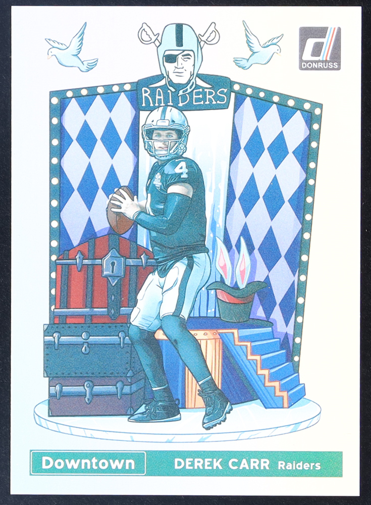 Derek Carr 2021 Donruss Downtown! #26 at PristineAuction.com Derek Carr 2021 Donruss Downtown! #26 at PristineAuction.com
