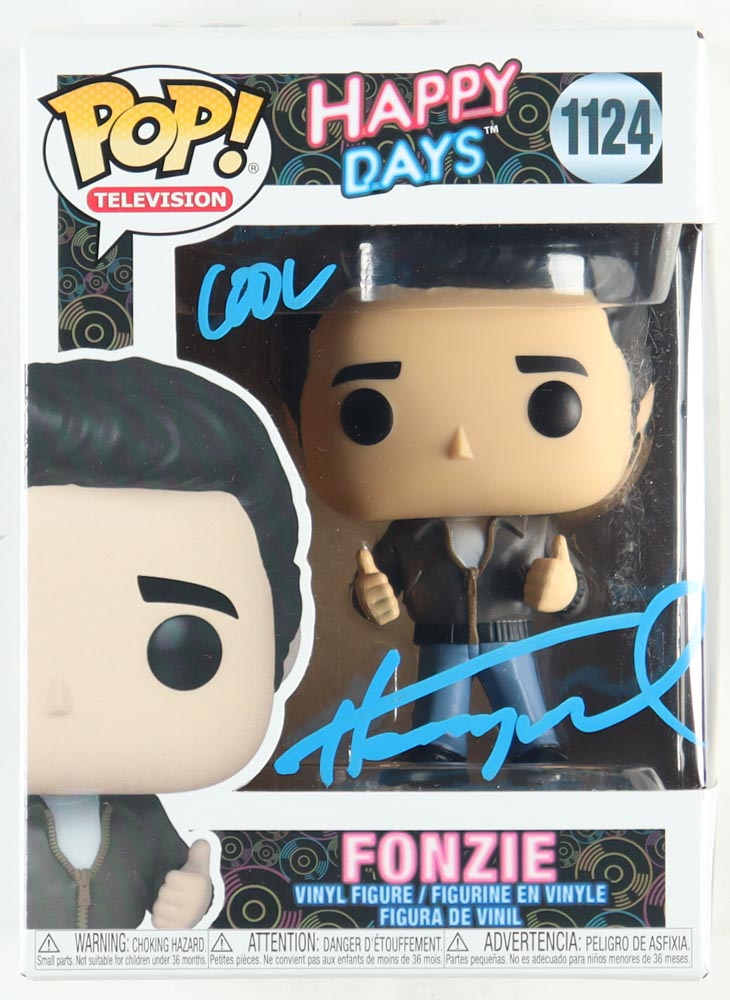 Henry Winkler Signed "Happy Days" #1124 Fonzie Funko Pop! Vinyl Figure Inscribed "Cool" (Beckett) at PristineAuction.com Henry Winkler Signed "Happy Days" #1124 Fonzie Funko Pop! Vinyl Figure Inscribed "Cool" (Beckett) at PristineAuction.com