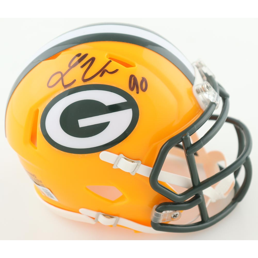 lukas-van-ness-signed-packers-speed-mini-helmet-beckett-pristine