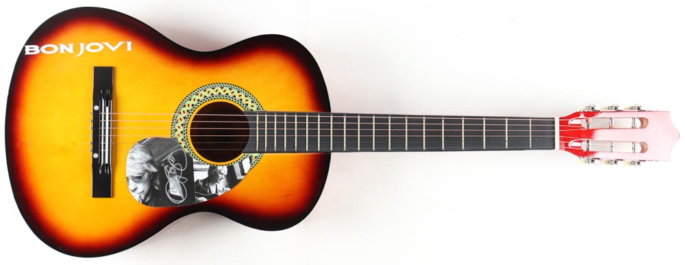 Jon Bon Jovi Signed 38" Acoustic Guitar (AutographCOA) at PristineAuction.com Jon Bon Jovi Signed 38" Acoustic Guitar (AutographCOA) at PristineAuction.com