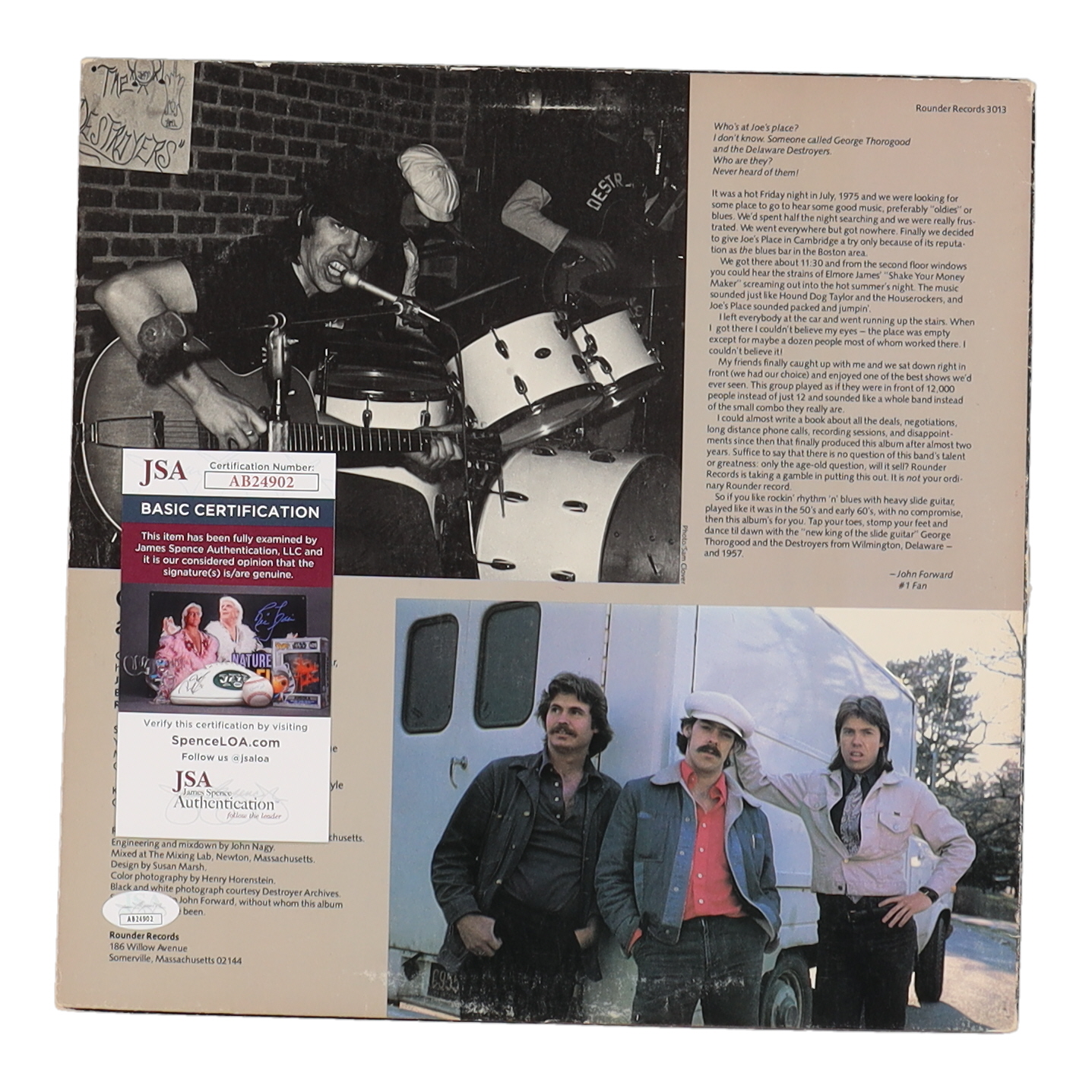 George Thorogood Signed George Thorogood & The Destroyers Vinyl Record Album (JSA) at PristineAuction.com George Thorogood Signed George Thorogood & The Destroyers Vinyl Record Album (JSA) at PristineAuction.com