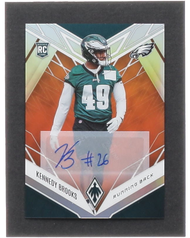 Kennedy Brooks 2022 Panini Phoenix Autographs Orange #157 RC #36/50 at PristineAuction.com Kennedy Brooks 2022 Panini Phoenix Autographs Orange #157 RC #36/50 at PristineAuction.com