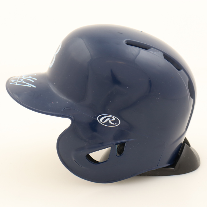 Randy Arozarena Signed Marlins Mini Batting Helmet (JSA) at PristineAuction.com Randy Arozarena Signed Marlins Mini Batting Helmet (JSA) at PristineAuction.com