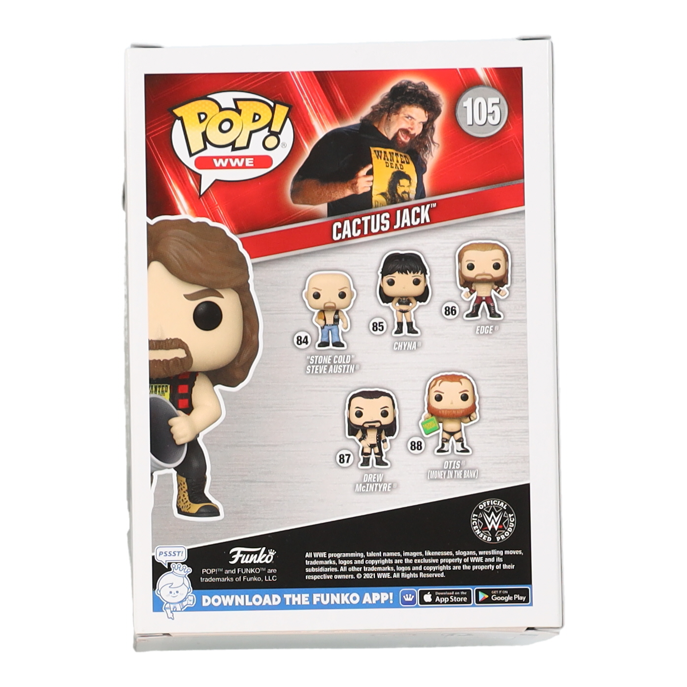 Mick Foley Signed "WWE" #105 Cactus Jack Funko Pop! Vinyl Figure Inscribed "Bay Bay!" (PSA) at PristineAuction.com Mick Foley Signed "WWE" #105 Cactus Jack Funko Pop! Vinyl Figure Inscribed "Bay Bay!" (PSA) at PristineAuction.com