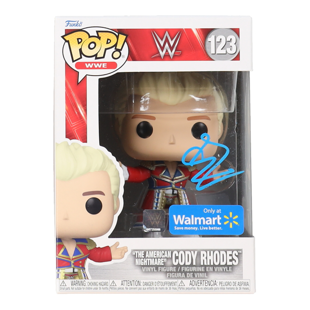 Cody Rhodes Signed WWE 123 Funko Pop! Vinyl Figure (AutographCOA