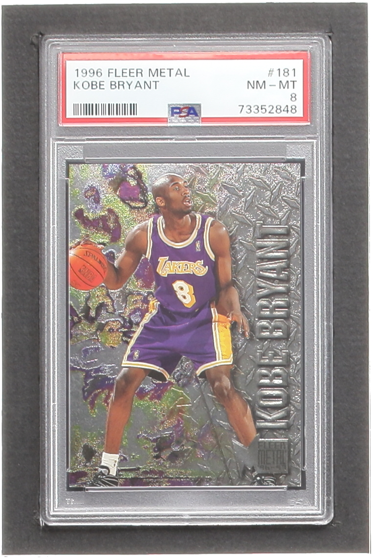 Kobe Bryant 1996-97 Metal #181 RC (PSA 8) | Pristine Auction
