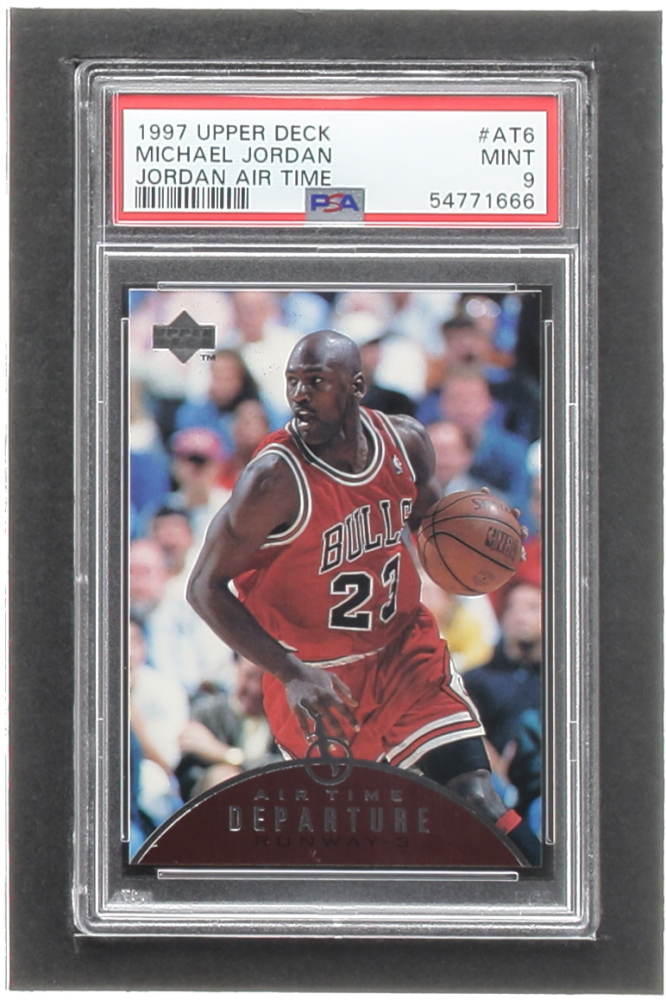 Michael Jordan 1997-98 Upper Deck Jordan Air Time #AT6 (PSA 9 