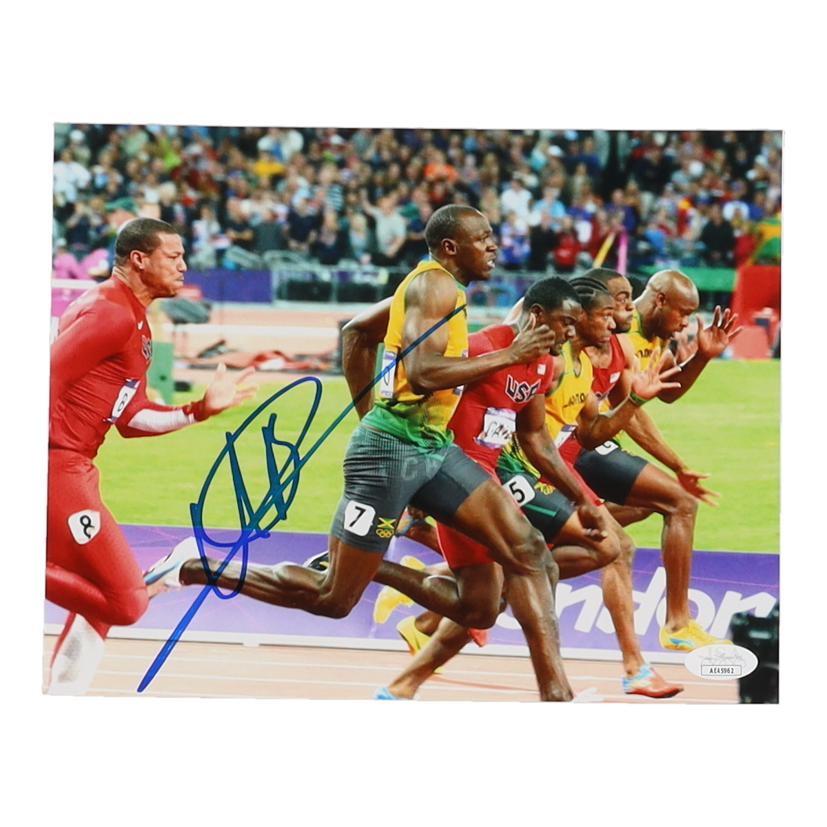 Usain Bolt Signed Team Jamaica 8x10 Photo (JSA) at PristineAuction.com Usain Bolt Signed Team Jamaica 8x10 Photo (JSA) at PristineAuction.com