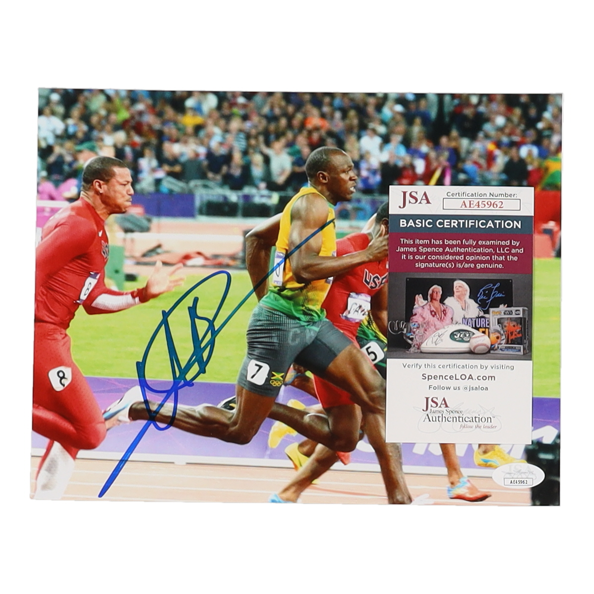 Usain Bolt Signed Team Jamaica 8x10 Photo (JSA) at PristineAuction.com Usain Bolt Signed Team Jamaica 8x10 Photo (JSA) at PristineAuction.com
