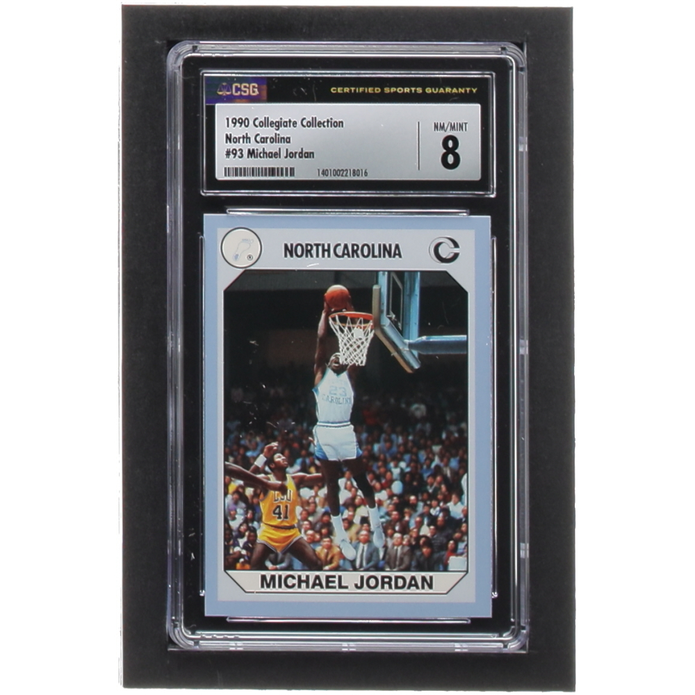 Michael Jordan 1990-91 North Carolina Collegiate Collection #93 (CSG 8 ...