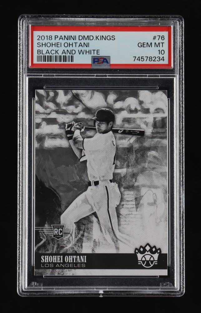 Shohei Ohtani 2018 Diamond Kings Black and White Variations #76 