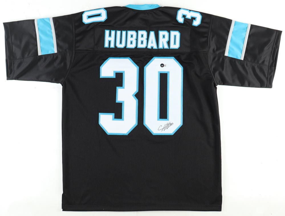 Chuba Hubbard Signed Jersey (Beckett) at PristineAuction.com Chuba Hubbard Signed Jersey (Beckett) at PristineAuction.com