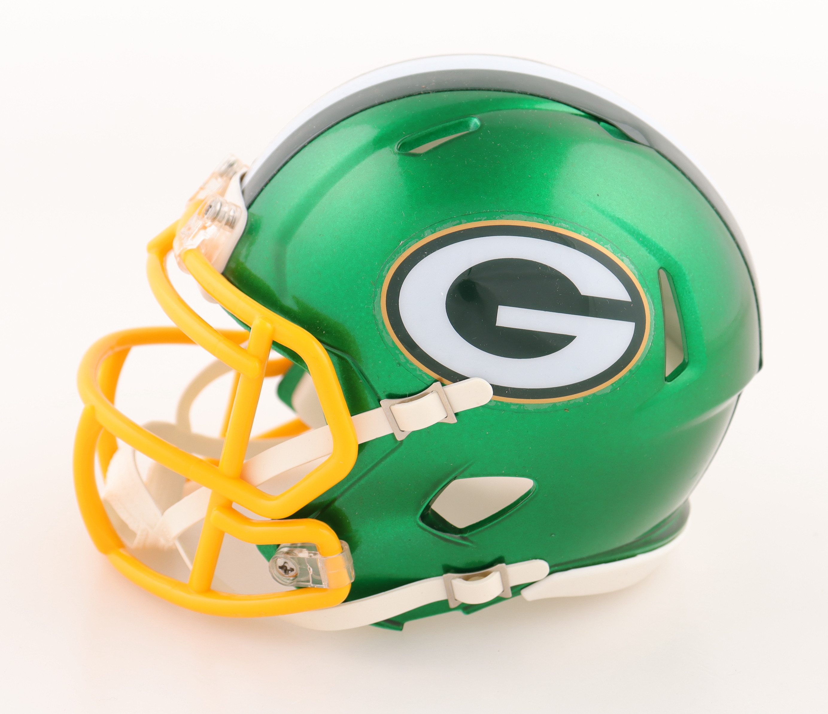 Christian Watson Signed Packers Flash Alternate Speed Mini Helmet (Beckett) at PristineAuction.com Christian Watson Signed Packers Flash Alternate Speed Mini Helmet (Beckett) at PristineAuction.com
