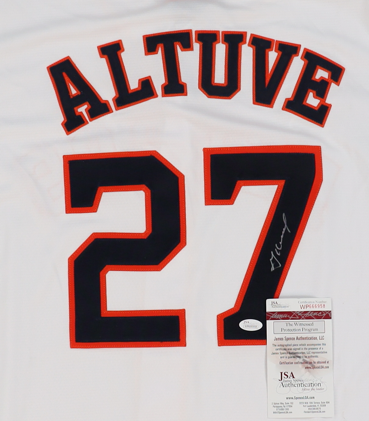 Jose Altuve Signed Majestic Astros Jersey (JSA) at PristineAuction.com Jose Altuve Signed Majestic Astros Jersey (JSA) at PristineAuction.com