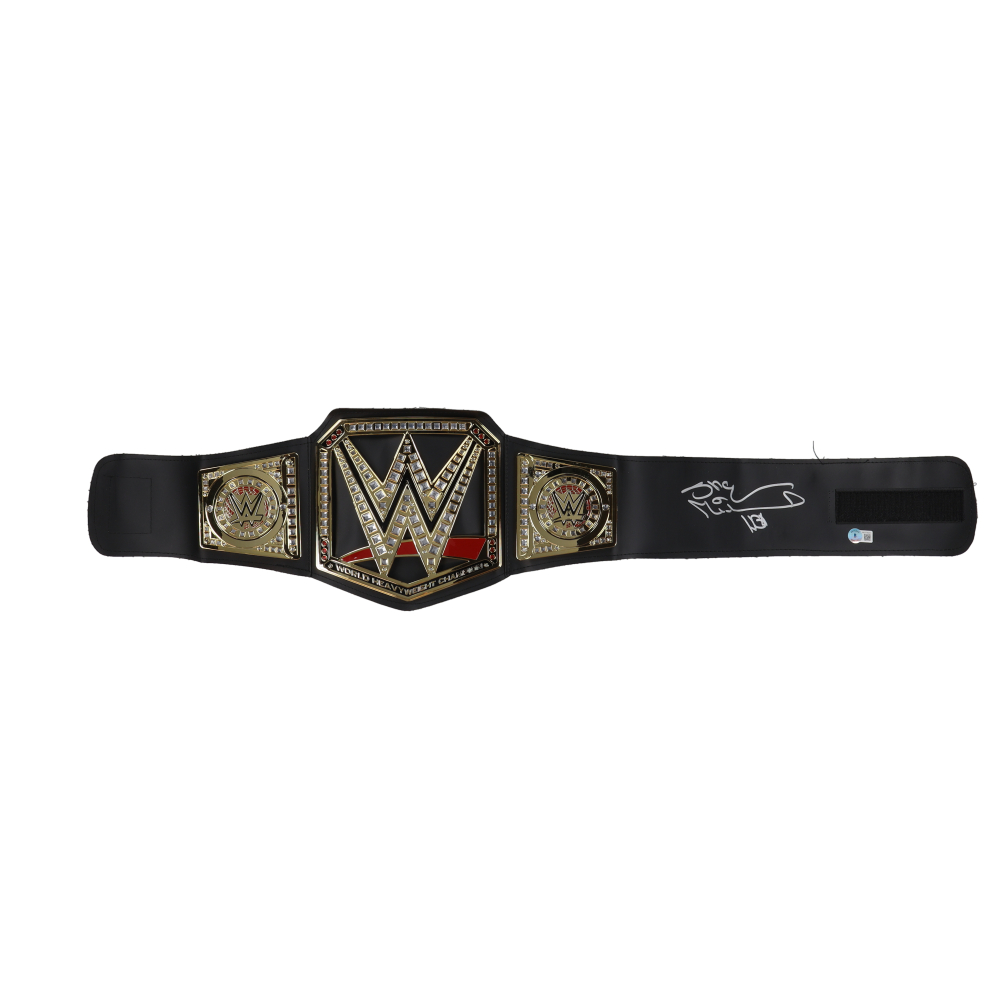 Shawn Michaels Signed Replica WWE Championship Belt Inscribed "HBK